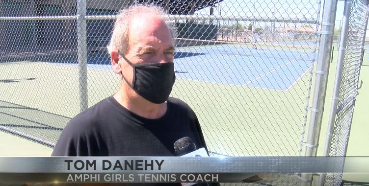  Amphi High School girls tennis coach Tom Danehy